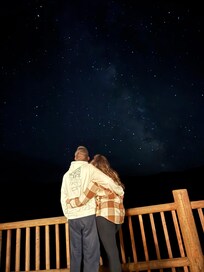 Viewing the stars every night off of the back deck - I don't think I've ever seen a more beautiful sky!