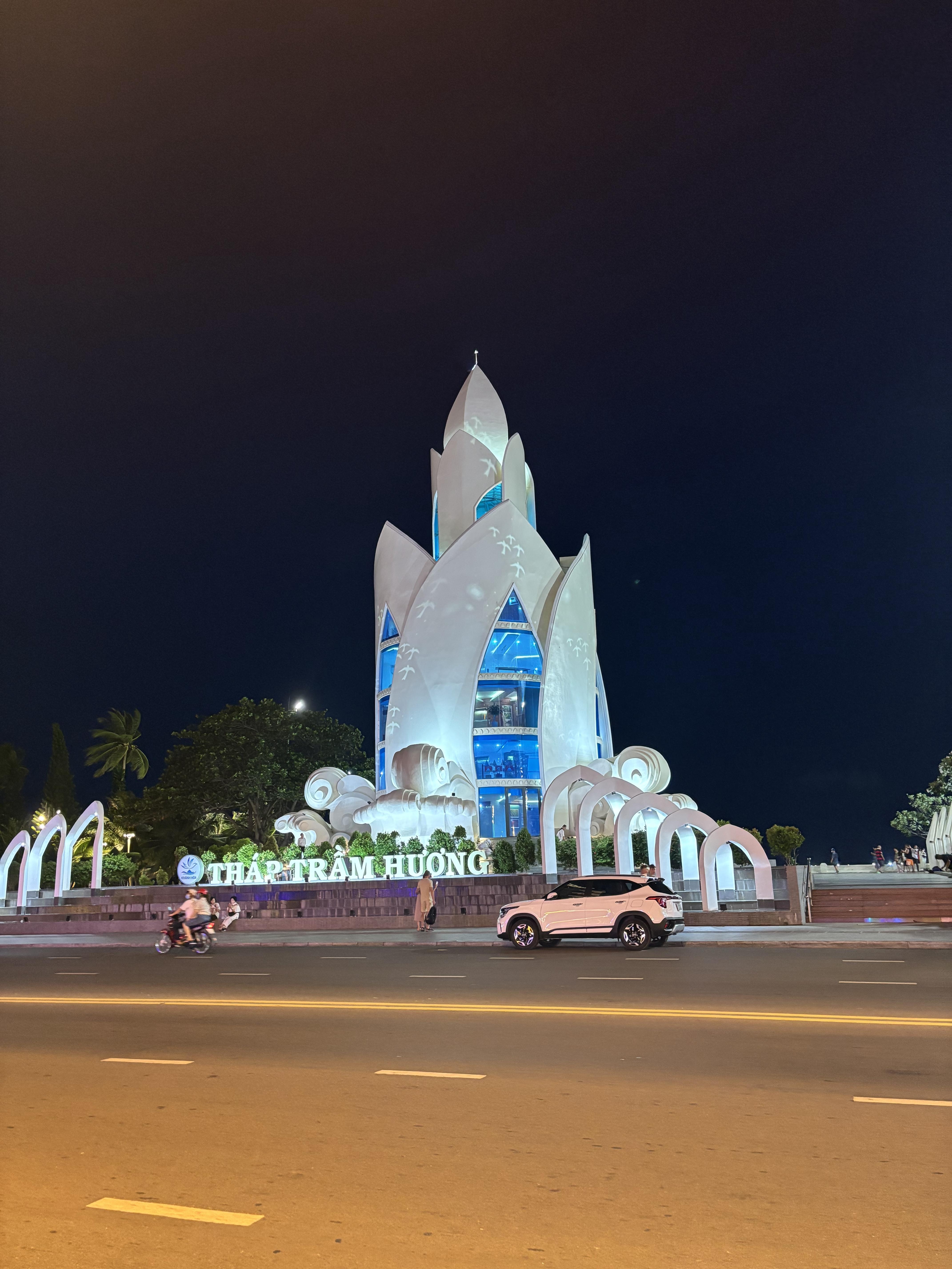Tram Huong Tower on the 2/4 Square section of beach.