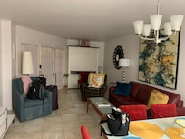 Living area view from kitchen