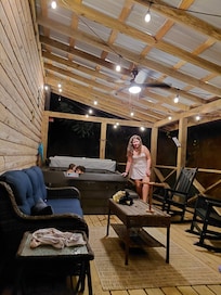Hot tub back porch
