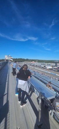 Went to loudon motor speedway for the nascar race with the family