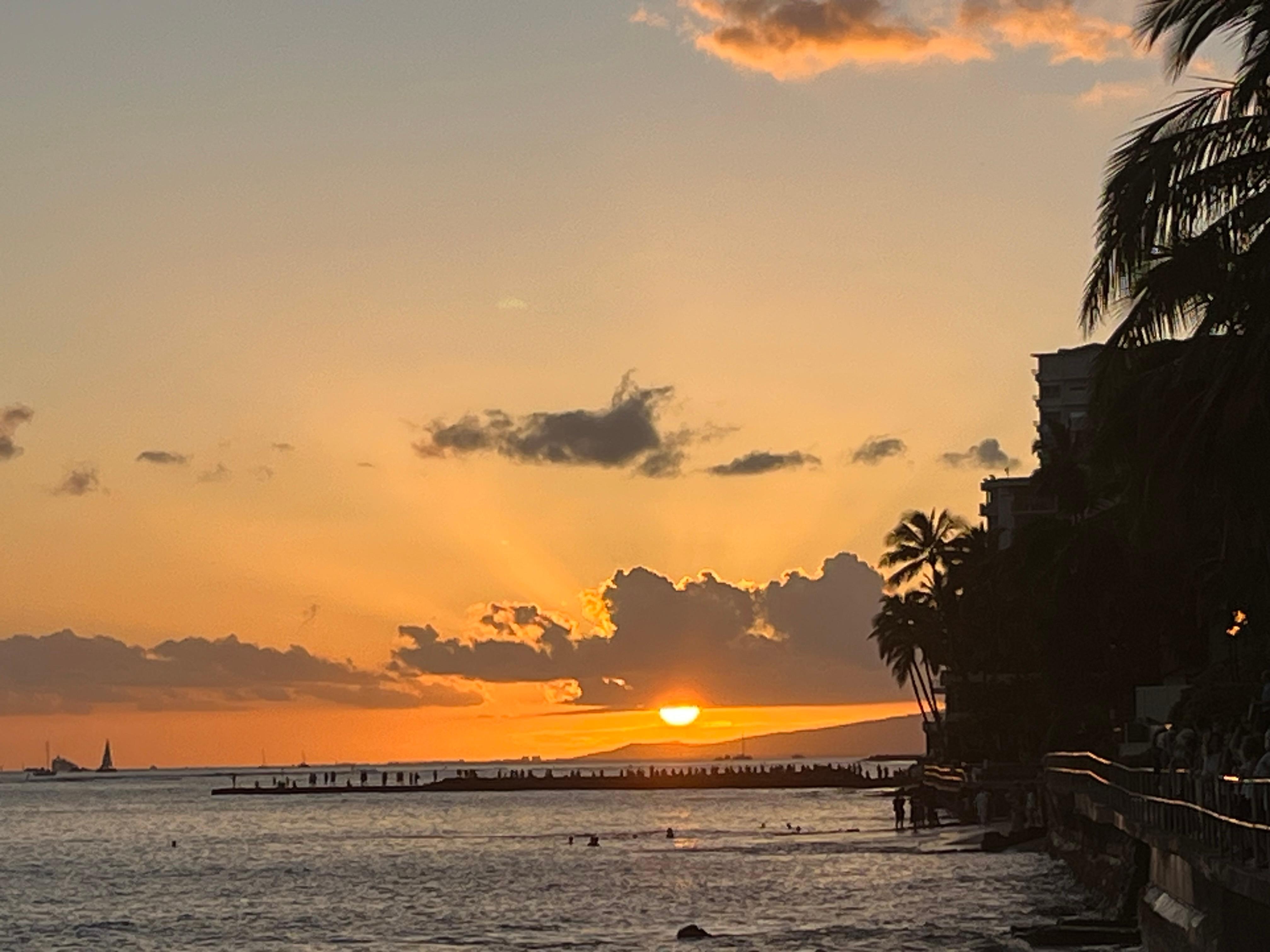Sunset at the beach