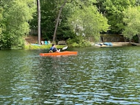 On pond kayaking