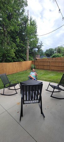 Relaxing in the backyard!
