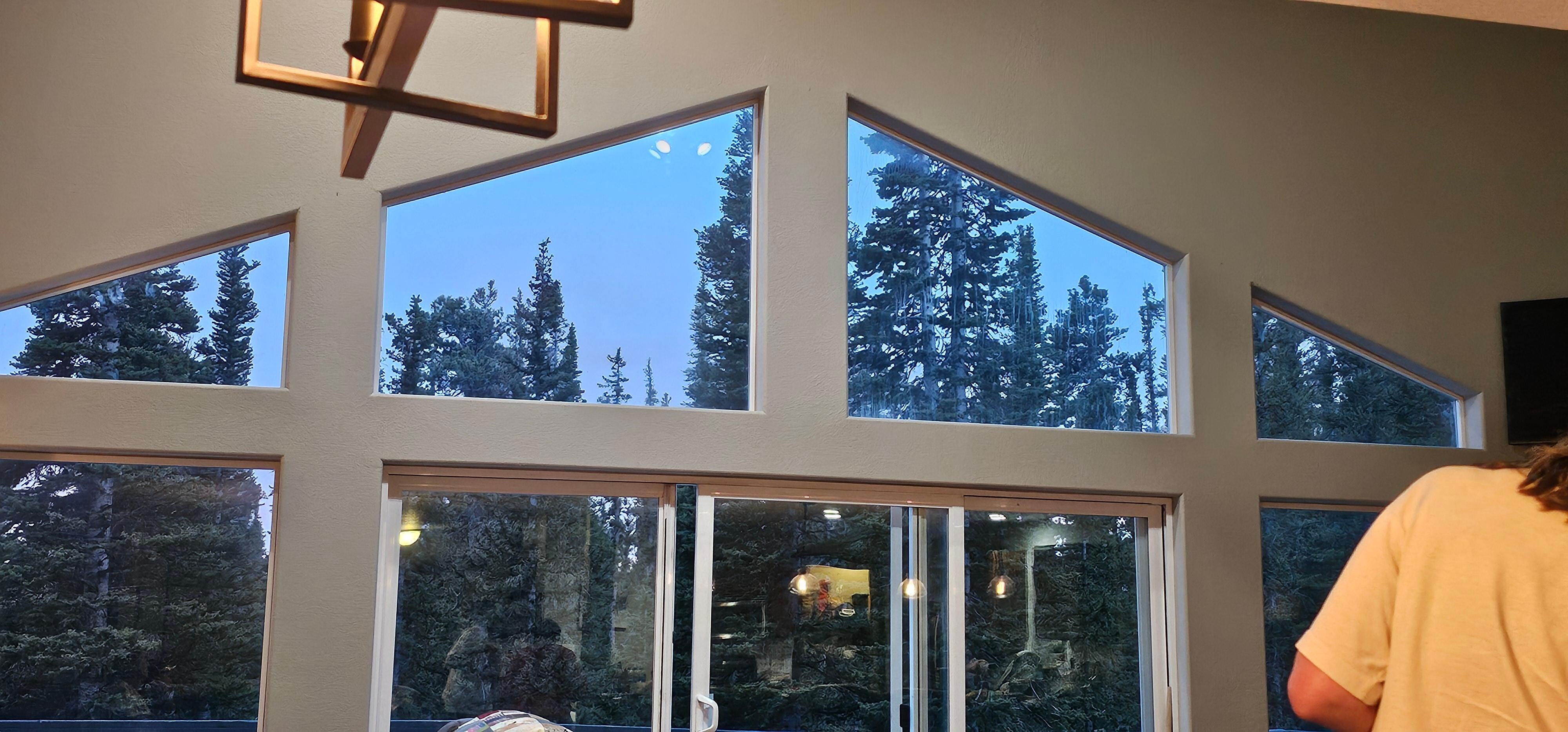 View evening view from the living room 