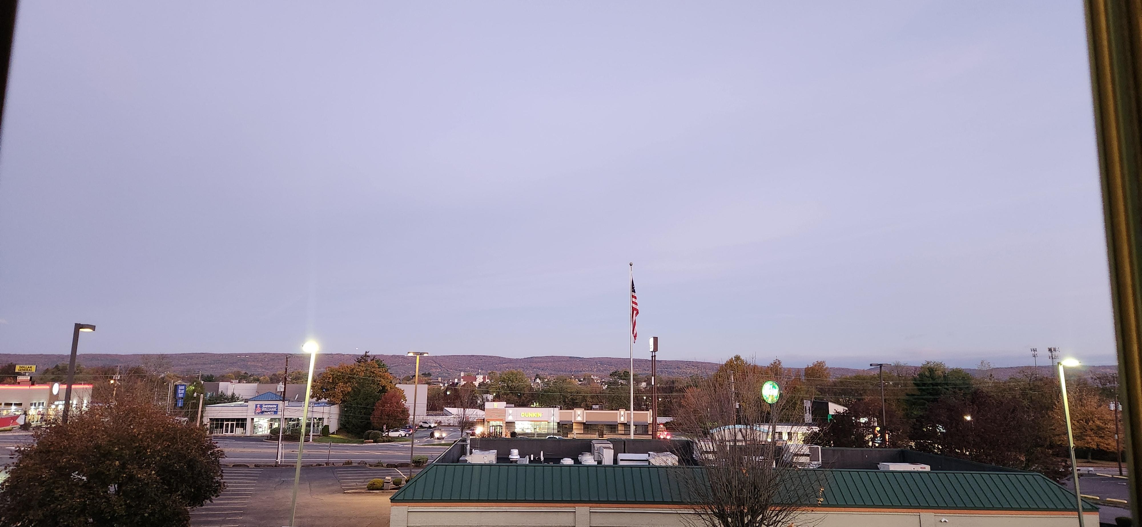 The view out of my 3rd floor window of the mountains in the morning was beautiful ❤️