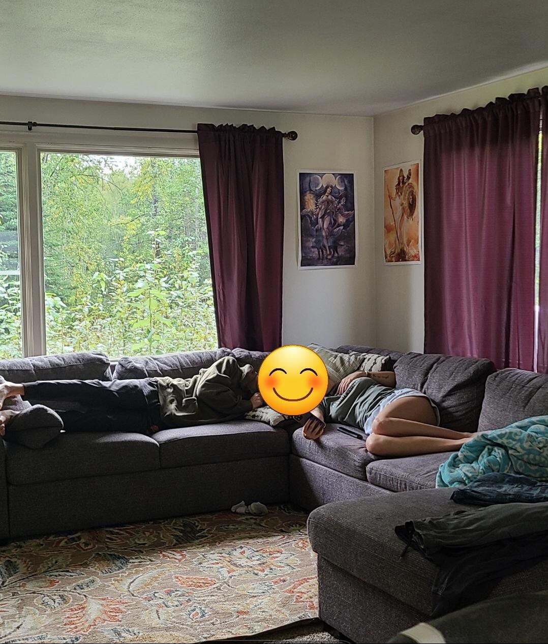 Perfect space to lounge, talk about our adventures from the day and play games.