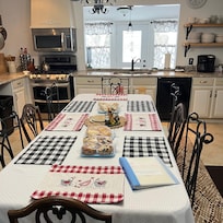 After you enter through the covered wrap around porch, you could smell the baked goods!