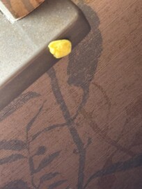 Gum on the window