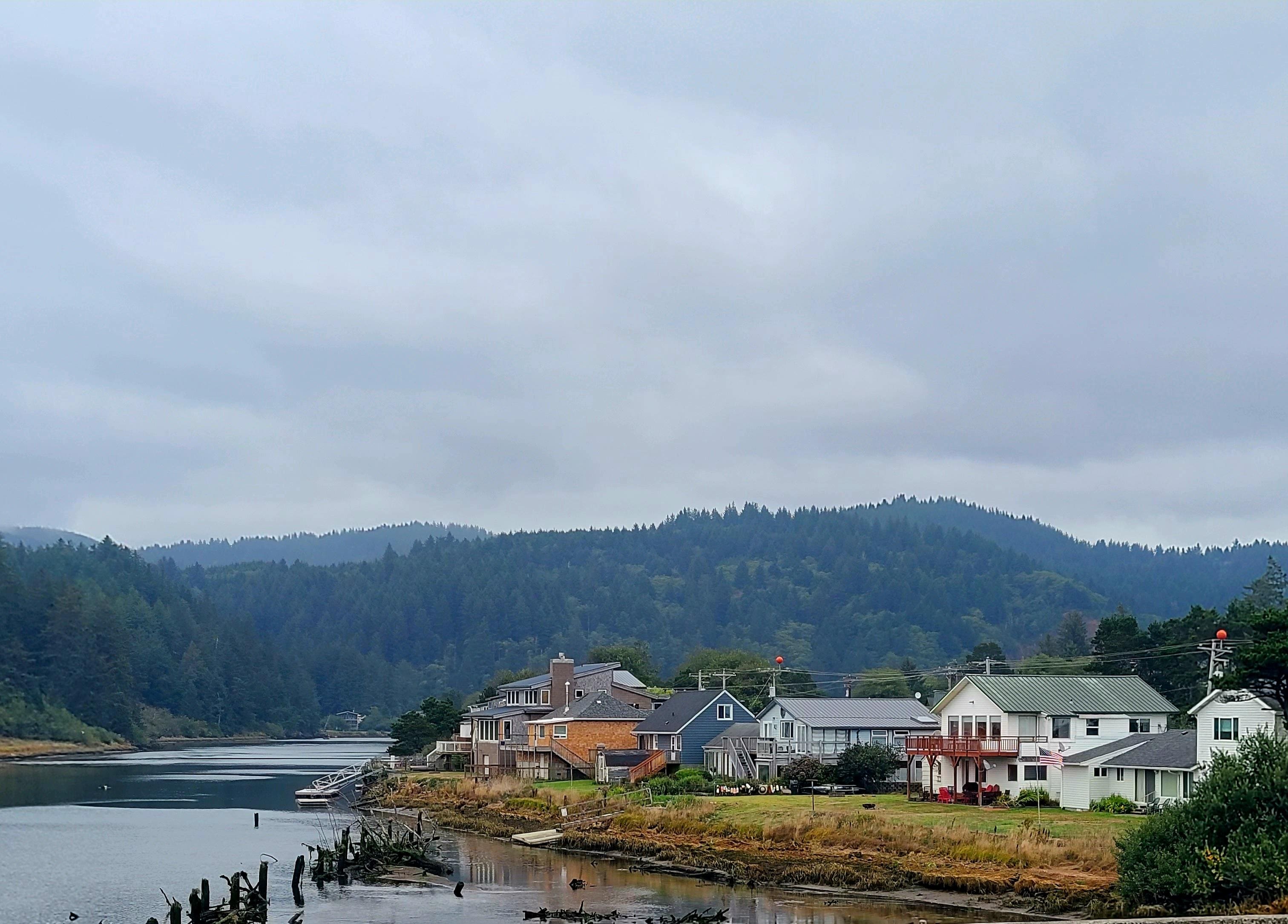 View of the house from the bridge