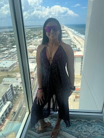 27th floor view of Daytona beach.