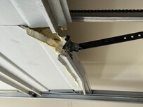 Broken garage door