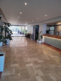 Lobby, all redone, nice, clean, safe, now do the rest of the property!