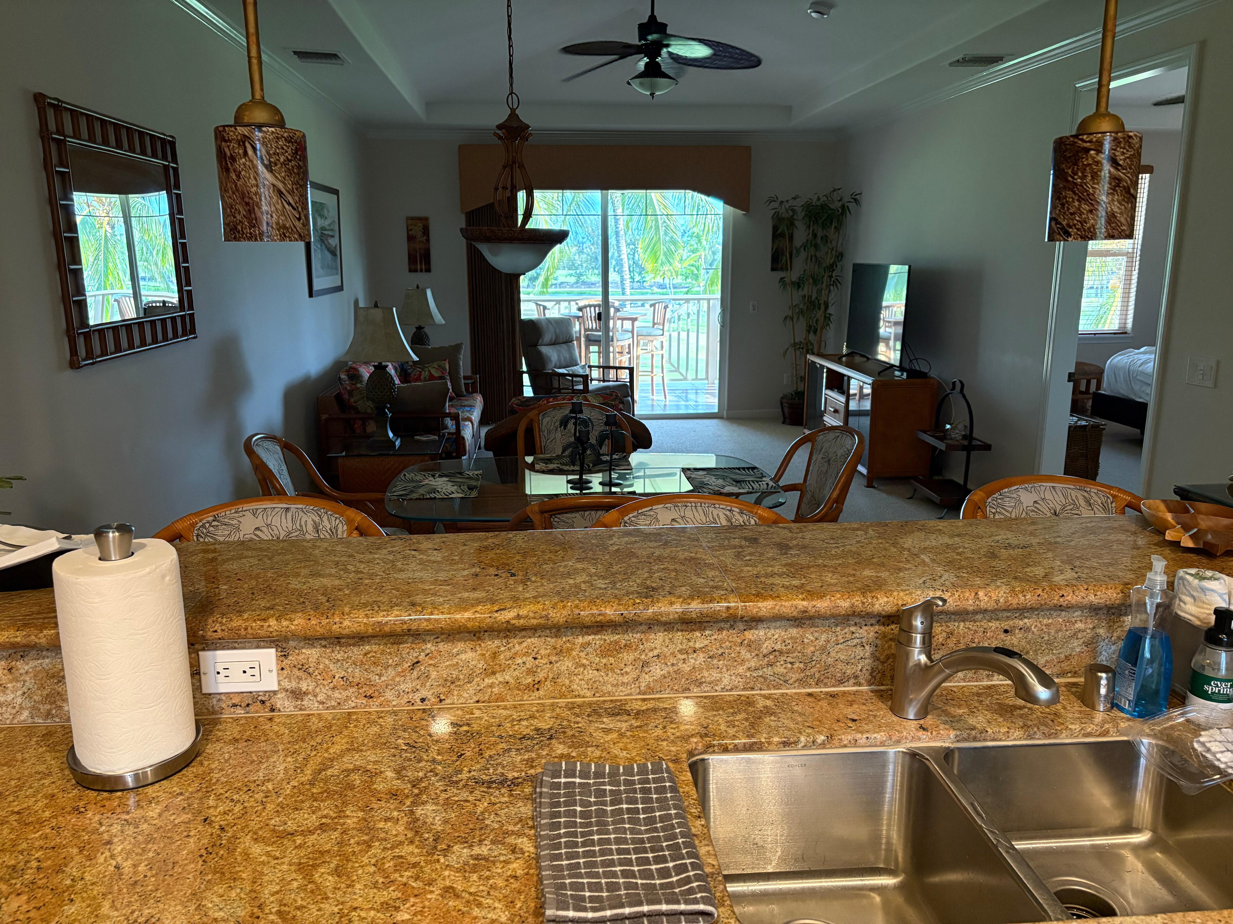 Dining/Living room from kitchen