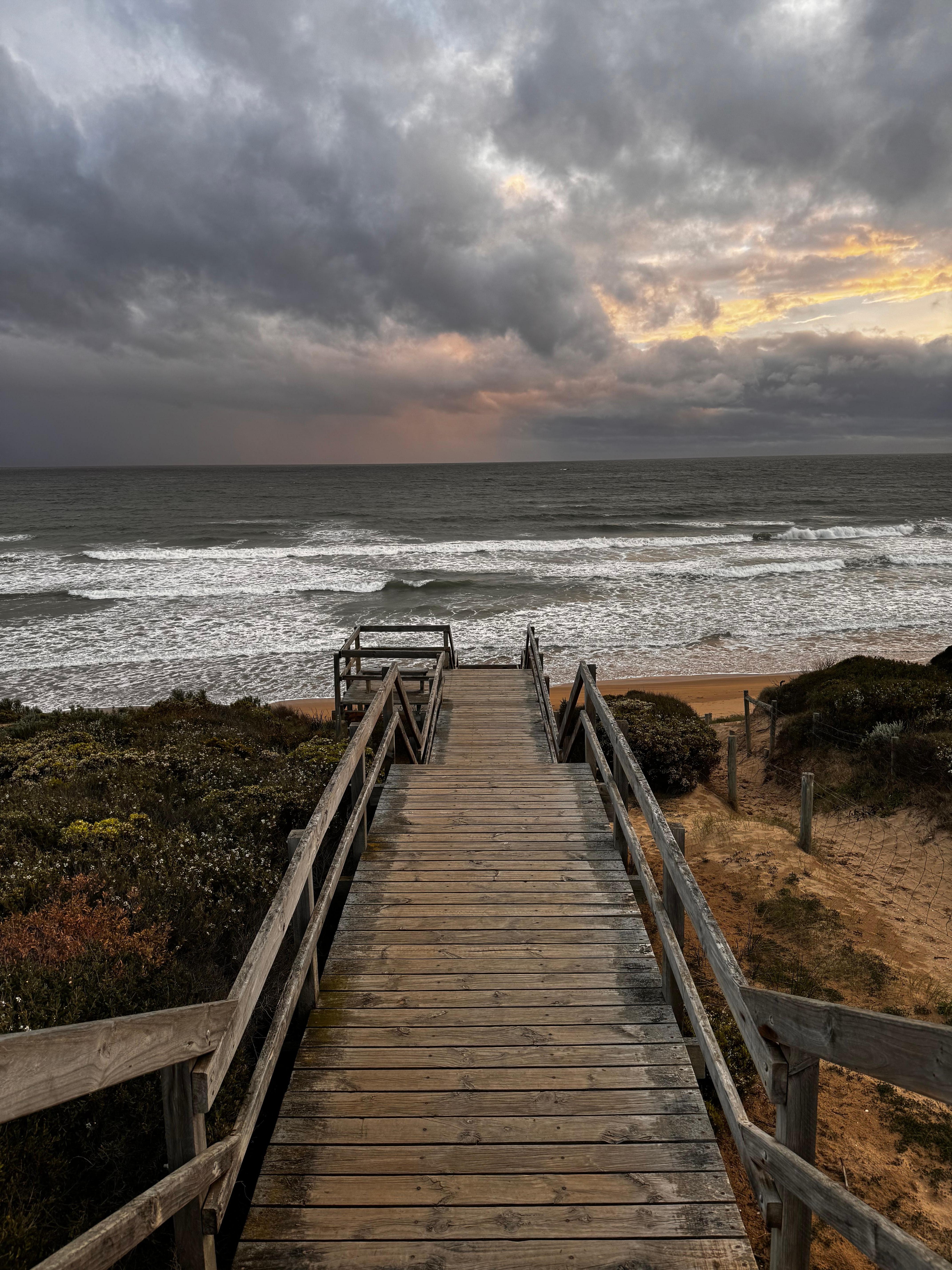 The beach 400m from the accommodation 
