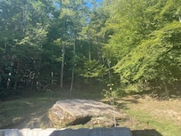 View from one side of the huge wrap around porch.