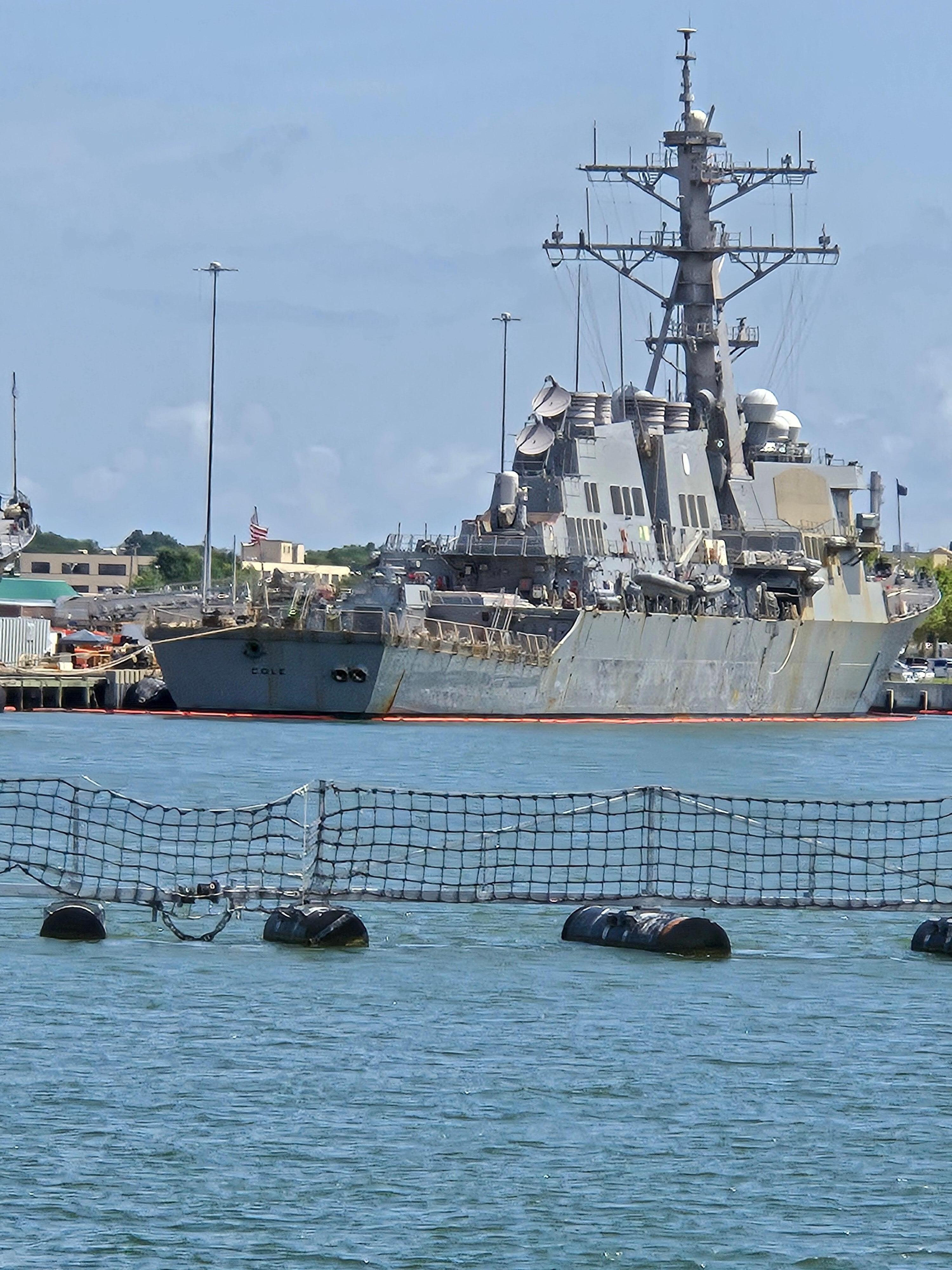 USS Cole from boat trip