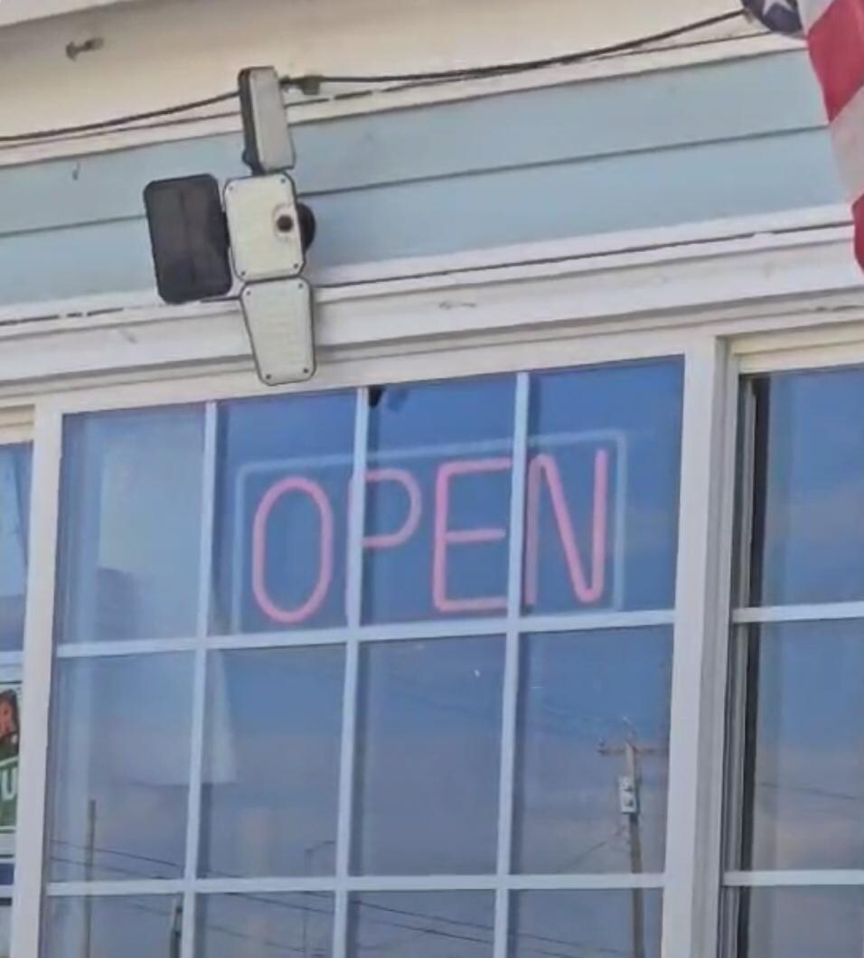 Even though OPEN sign was on, nobody was available for customers.