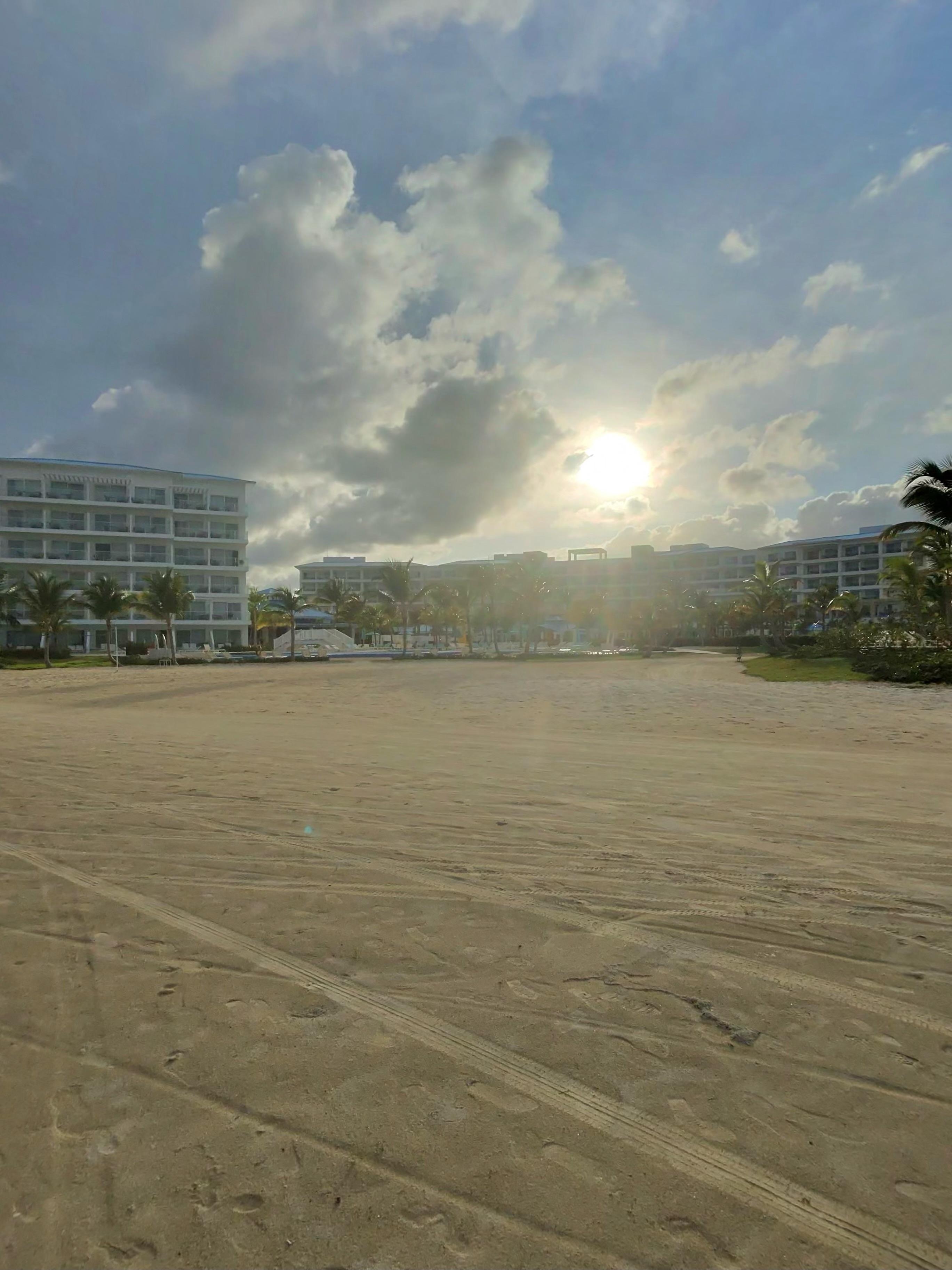 View from beach area