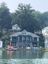 View fof the house from the lake.