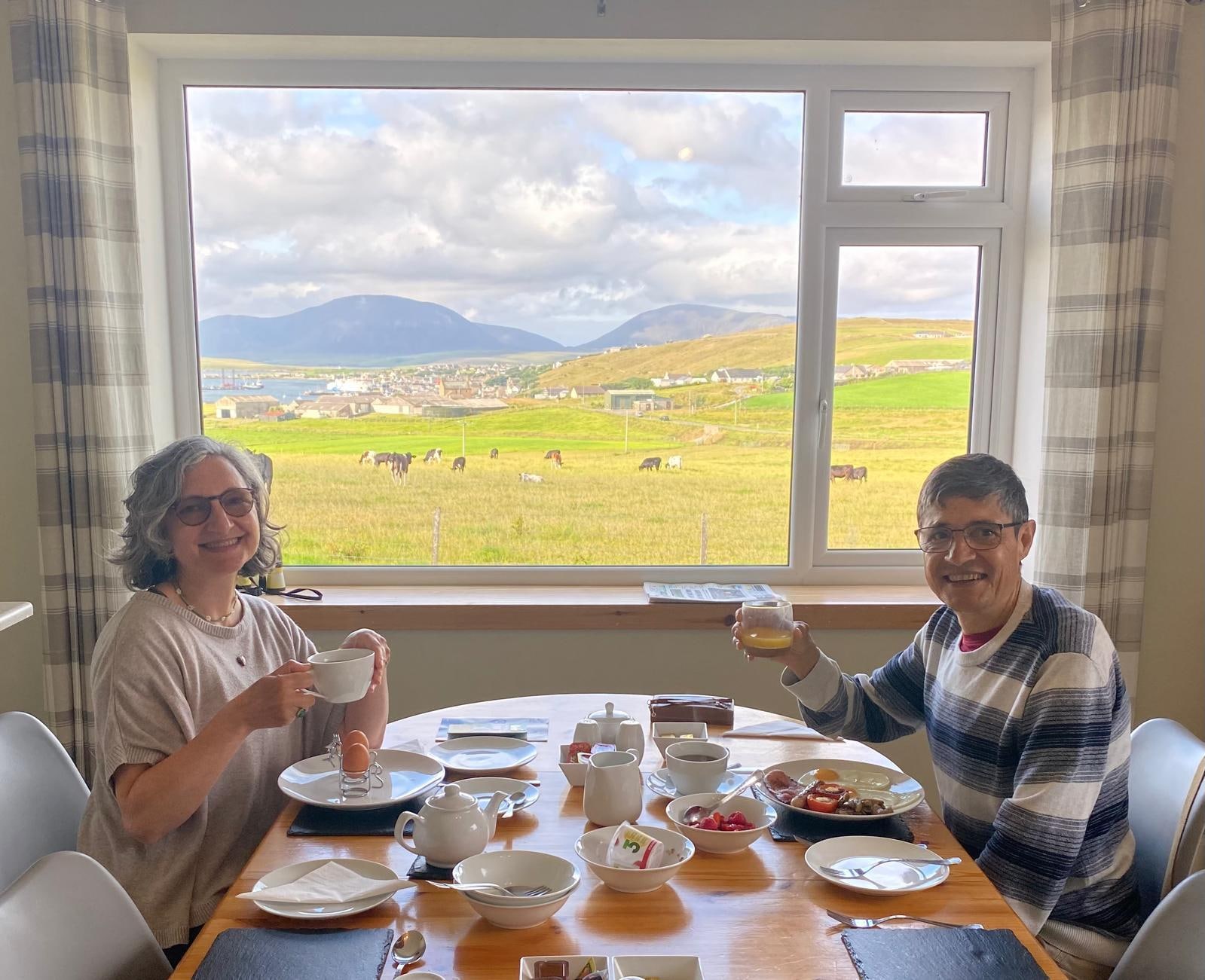 This is our view at breakfast.