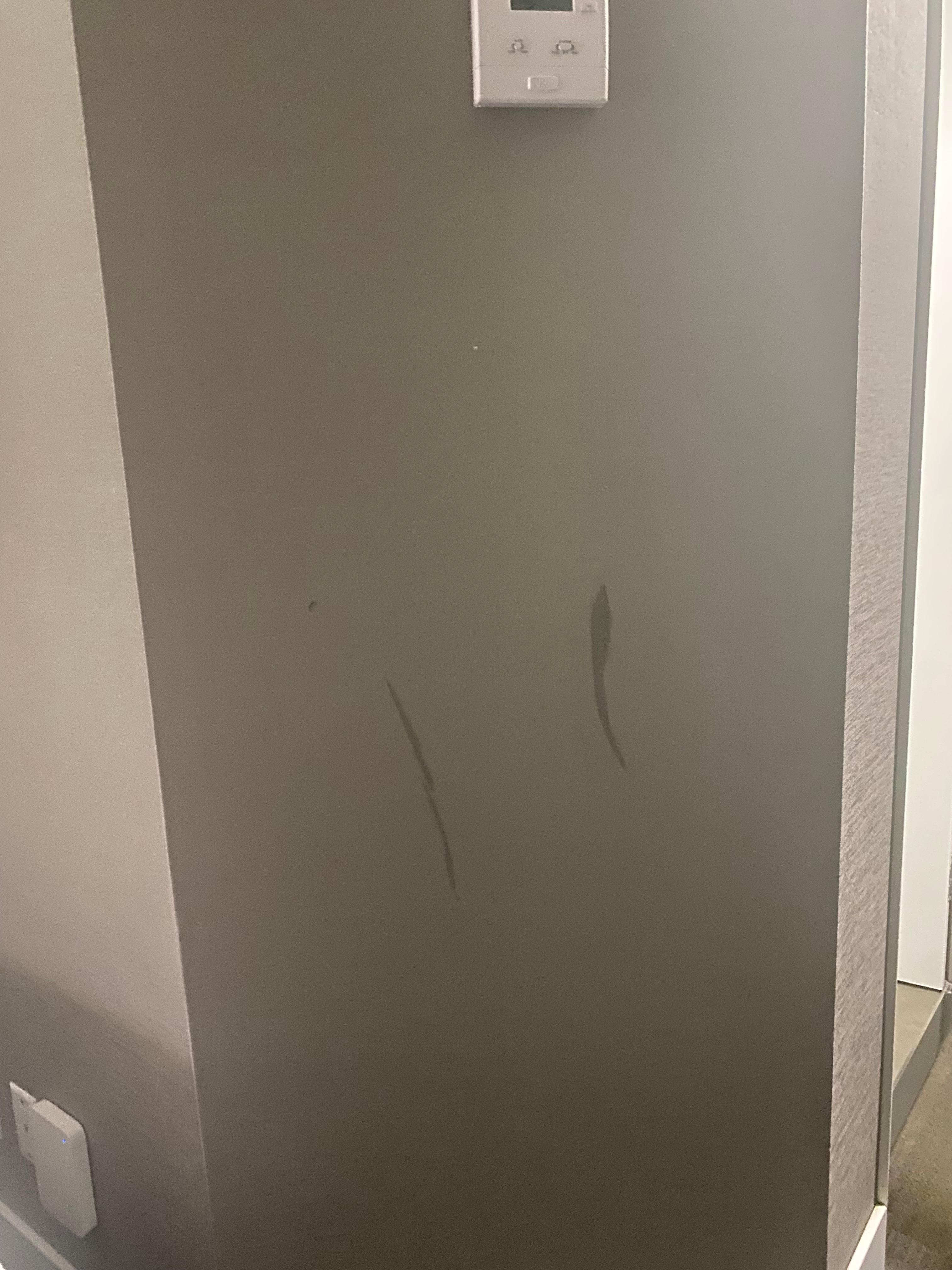 The walls were marked and I n need of paint