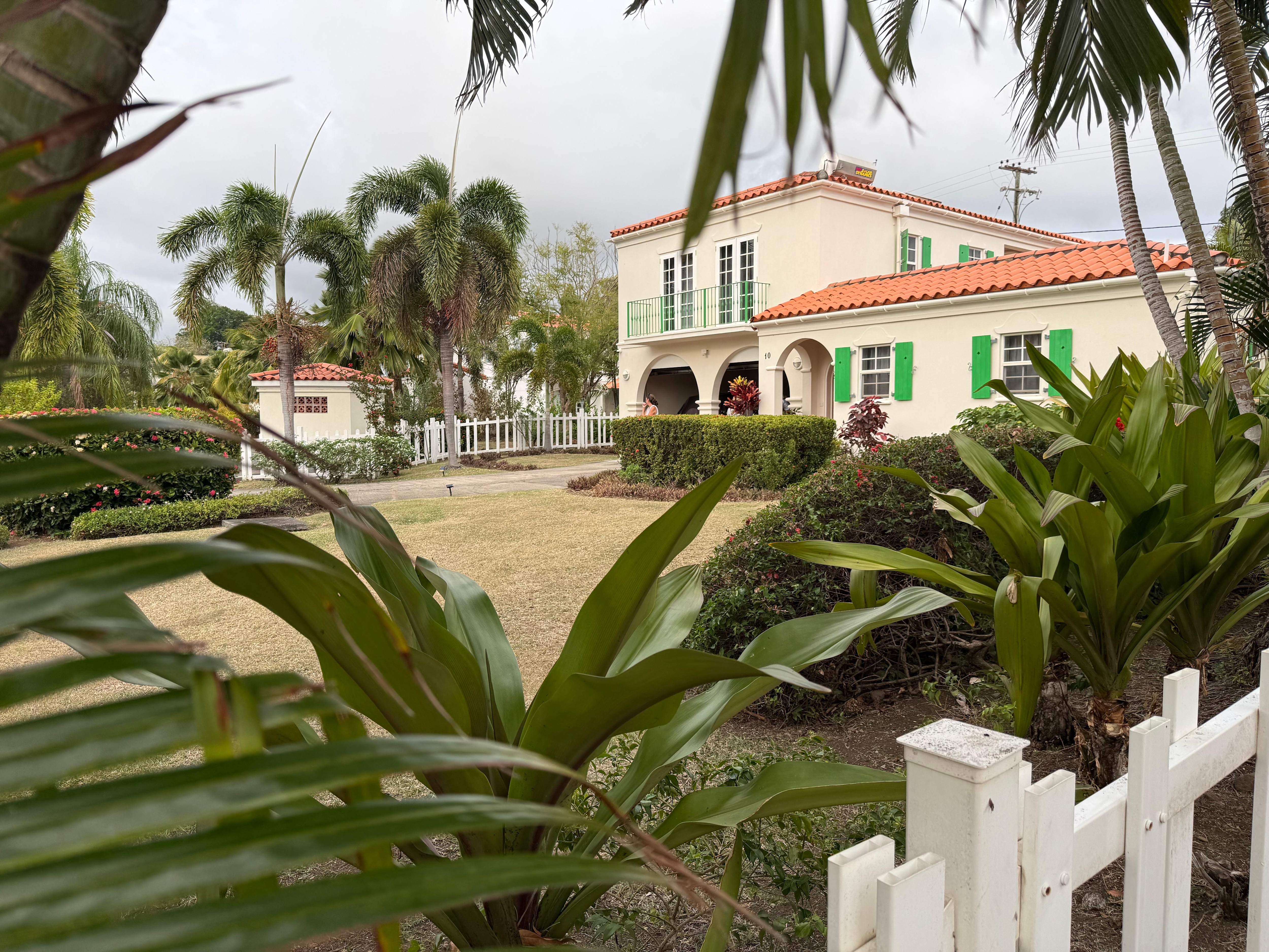 Beautiful landscaping in quiet neighborhood.