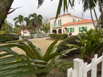 Beautiful landscaping in quiet neighborhood.