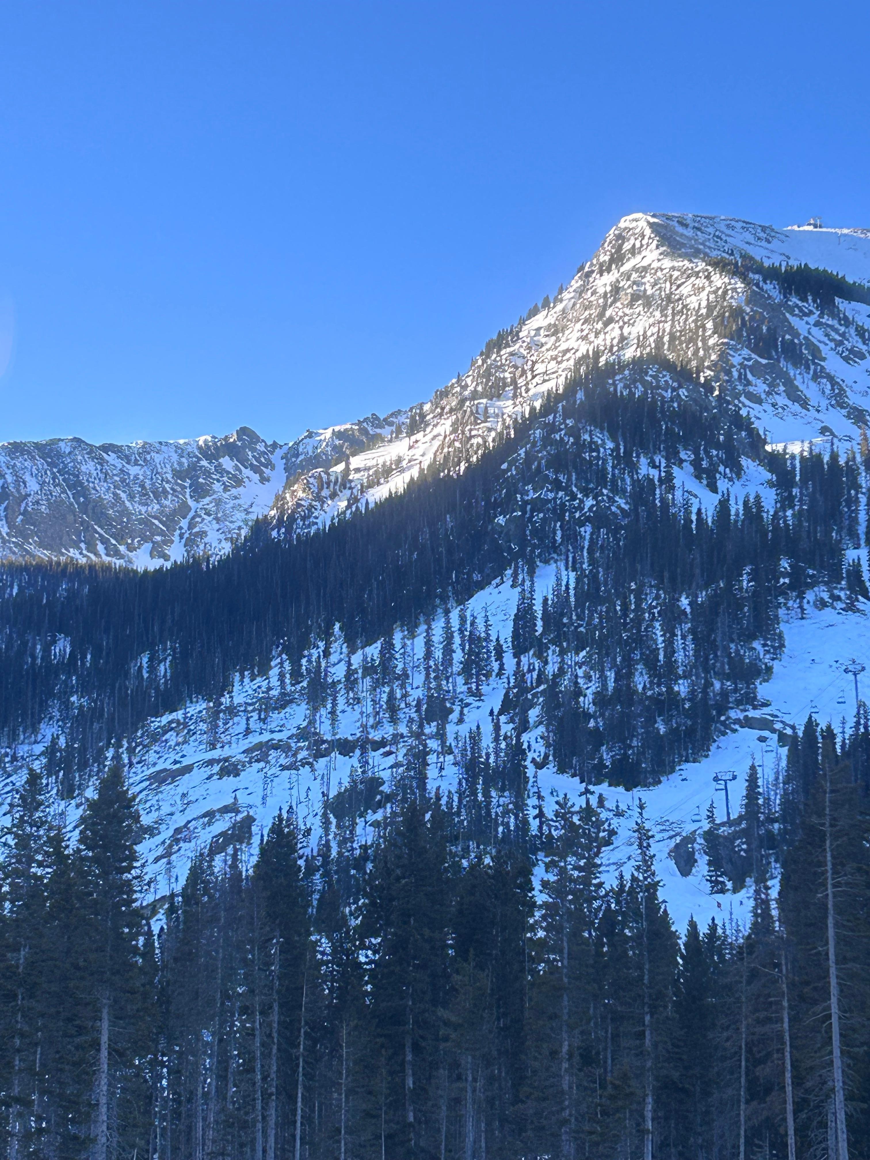 View of mountain from living room!