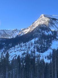 View of mountain from living room!