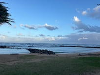 Shallow beach for little kids