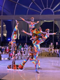 Acrobatics show at main lobby