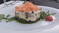 Salty Cheesecake at Hotel Resturant