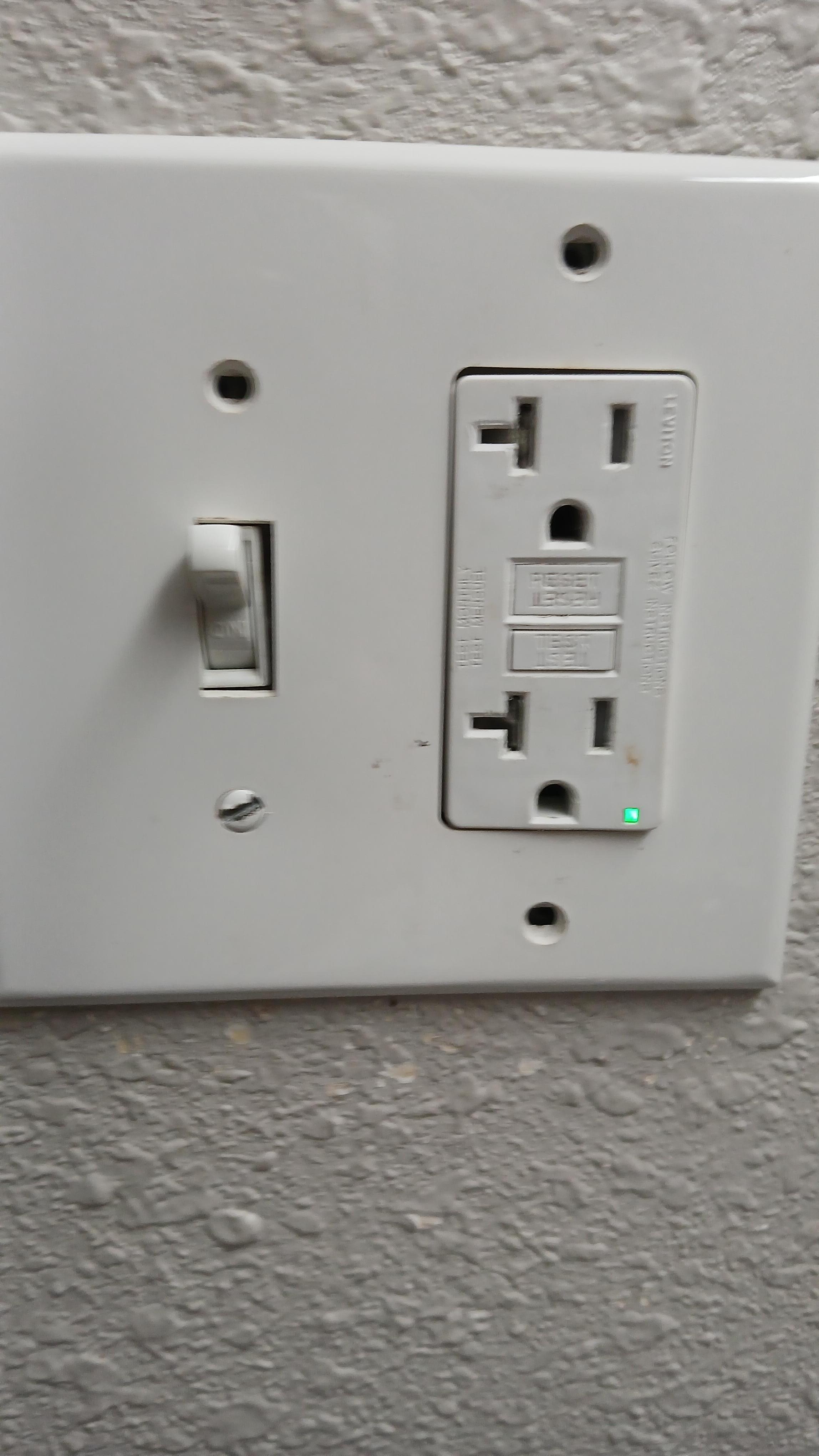 Electrical outlets missing screws, loose, some didn't work.
