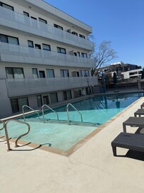 pool right outside the back patio door