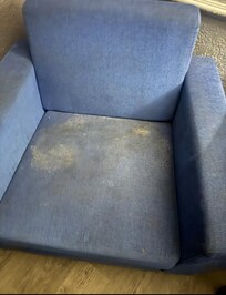 The seat in my room. Disgusting full of mold