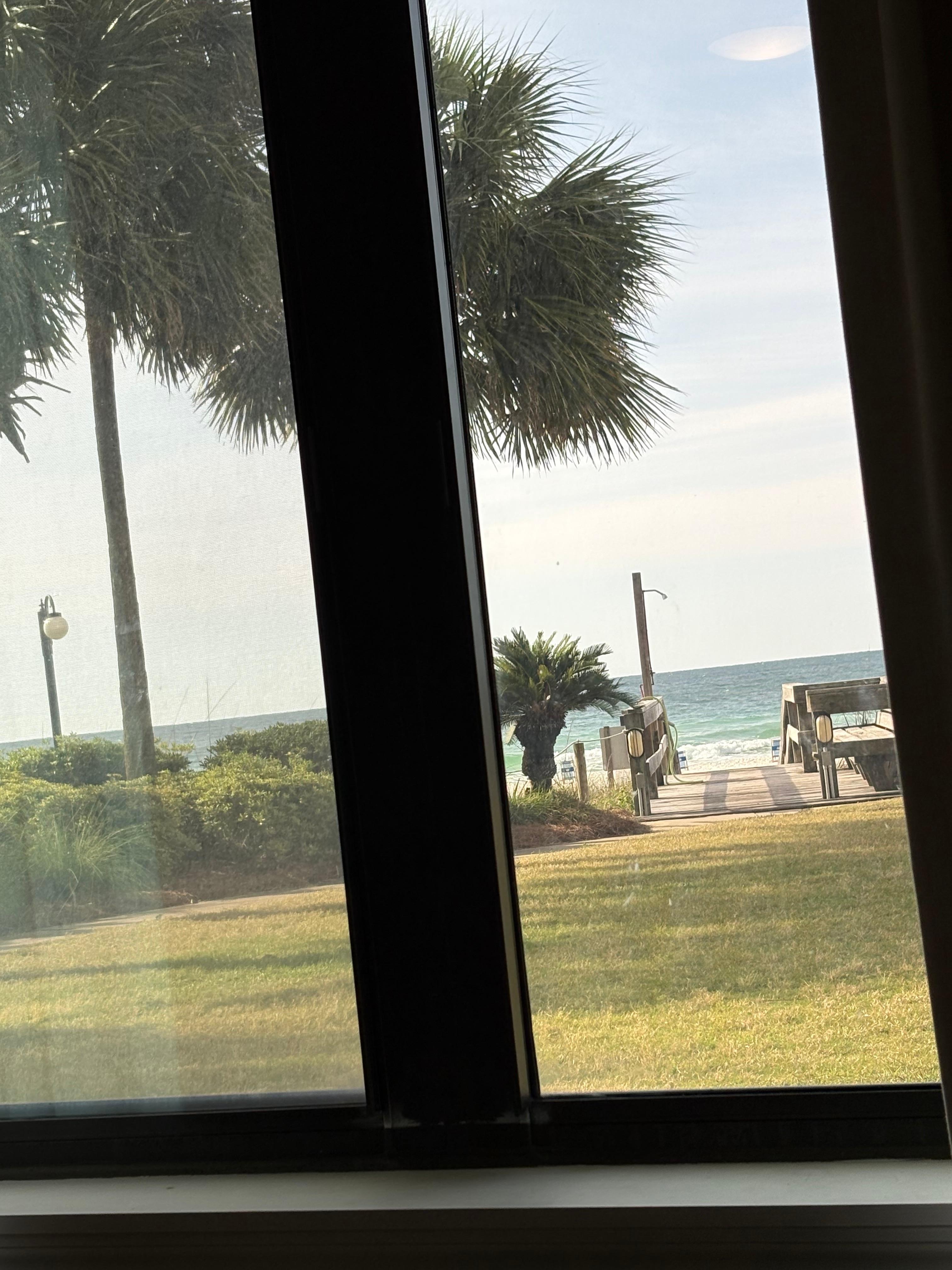 View out the bedroom window