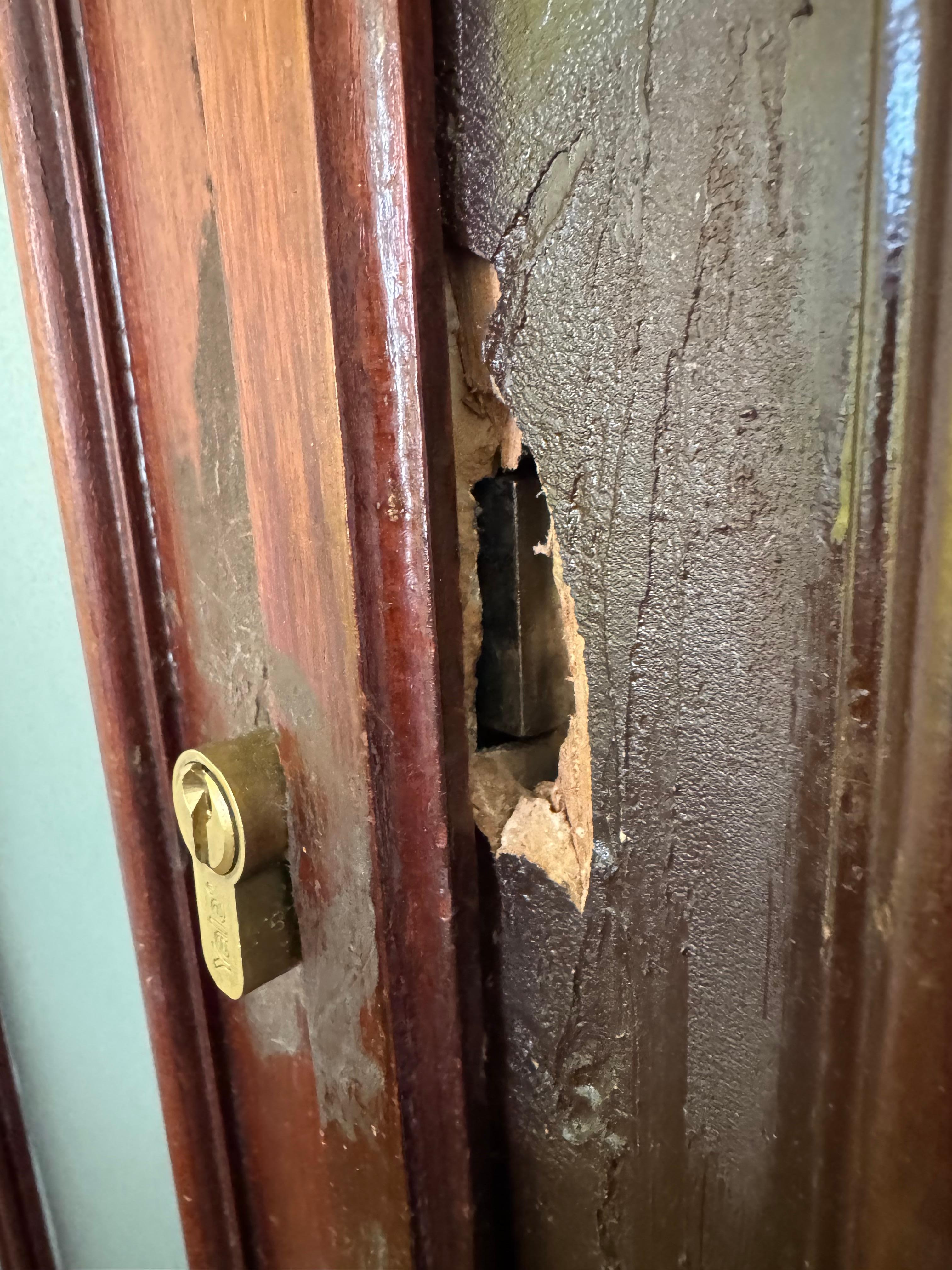 Both rooms had broken locks