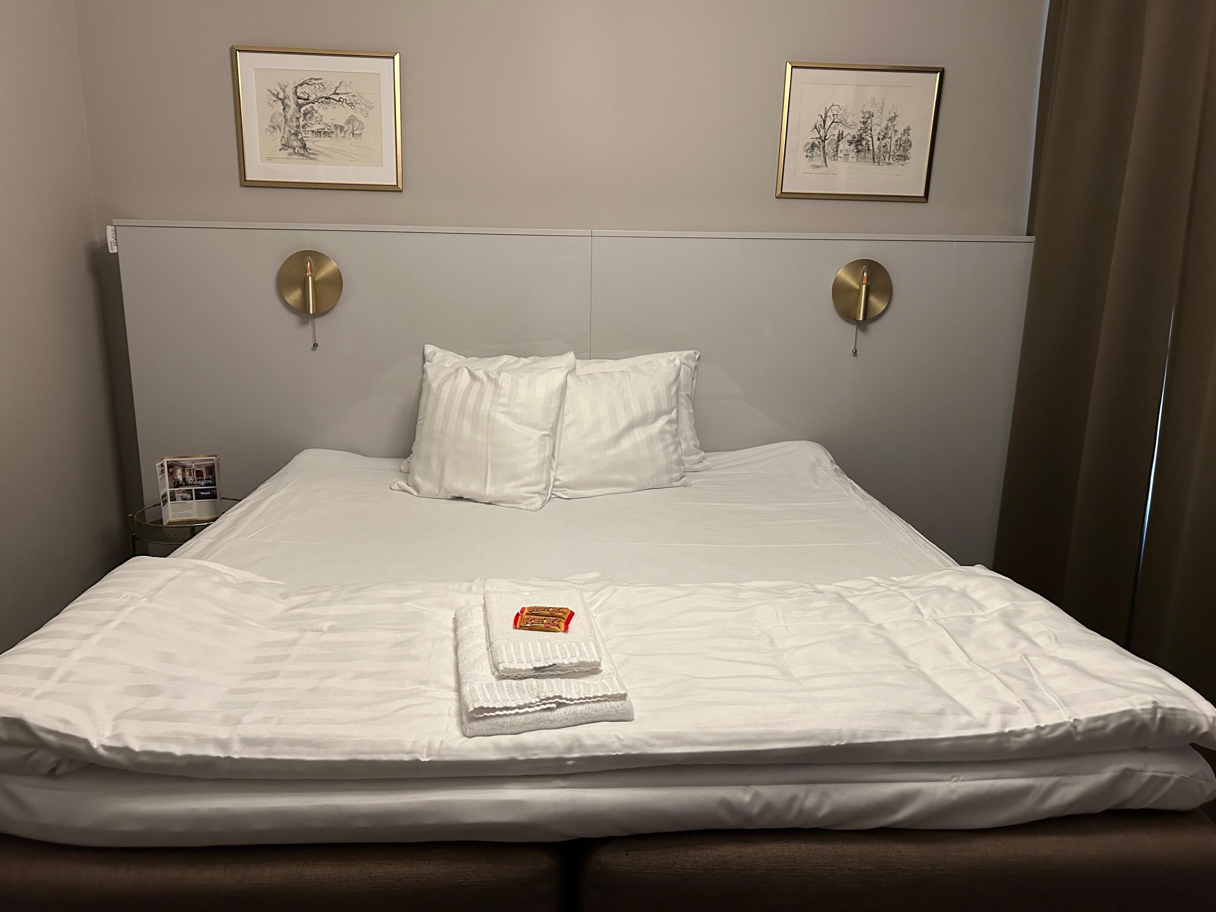 Mjuka sköna sängar.