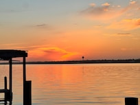 Beautiful sunset from the dock