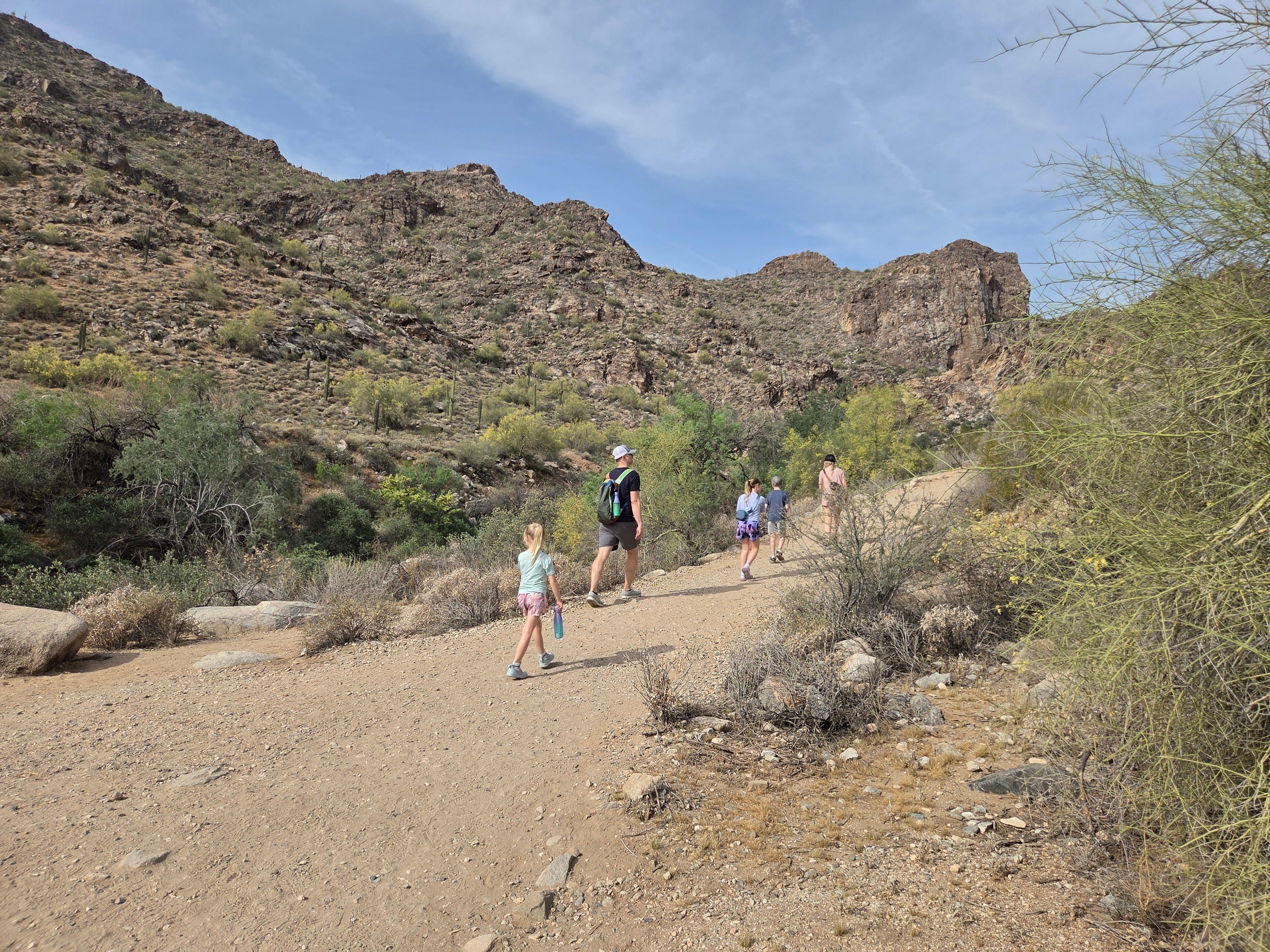 White tank waterfall trail.  