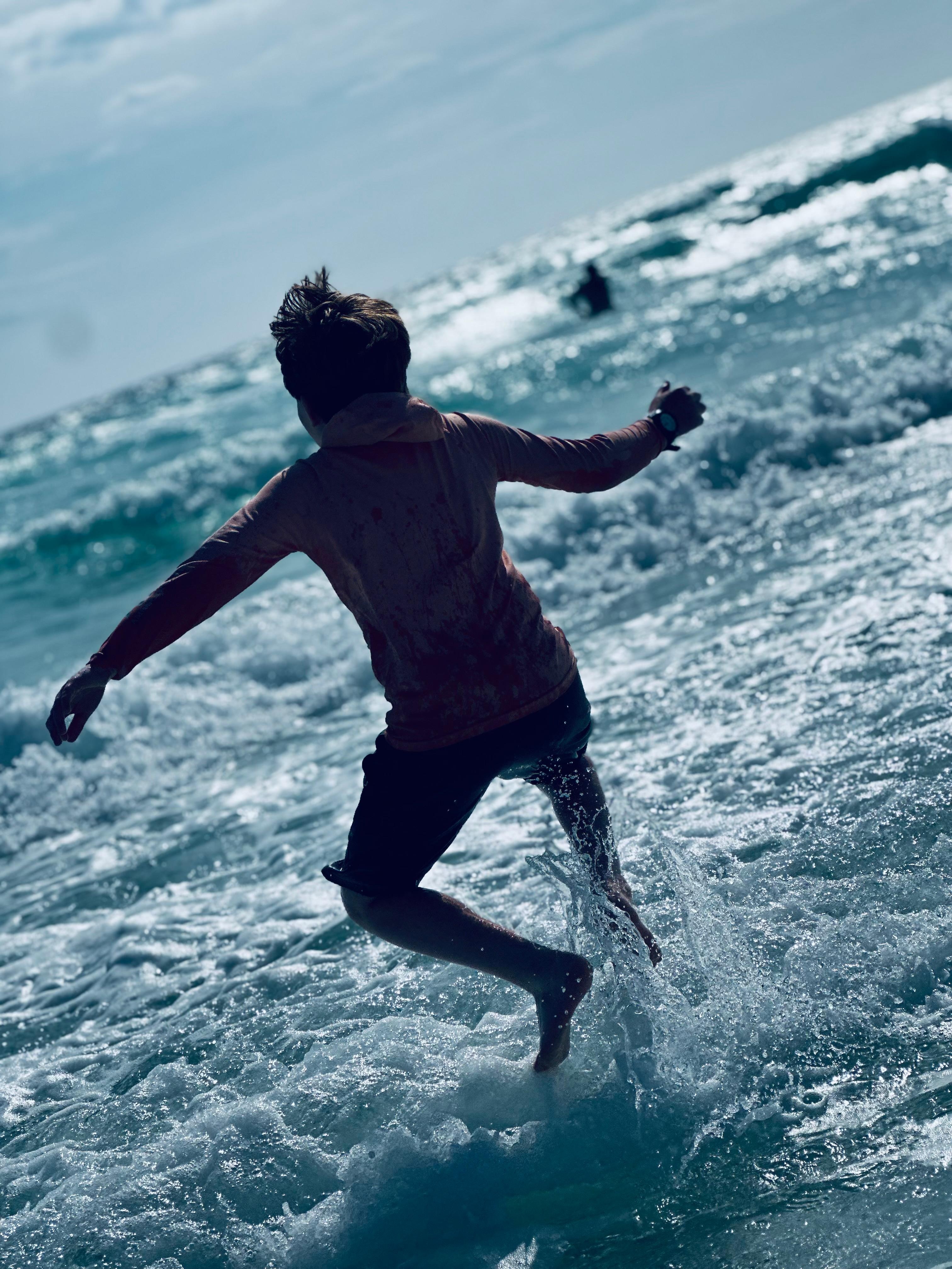 Clean, clear, aqua blue waters