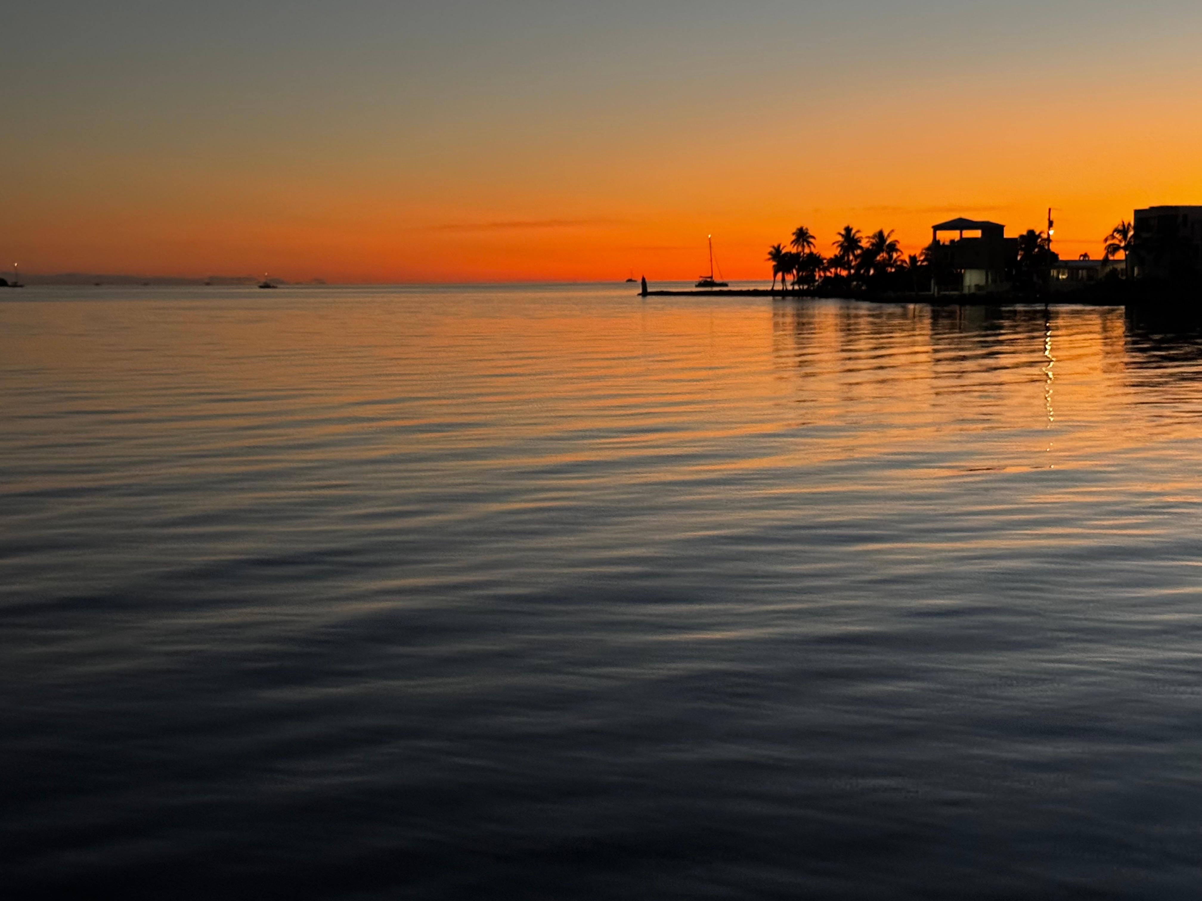View from pier at marina