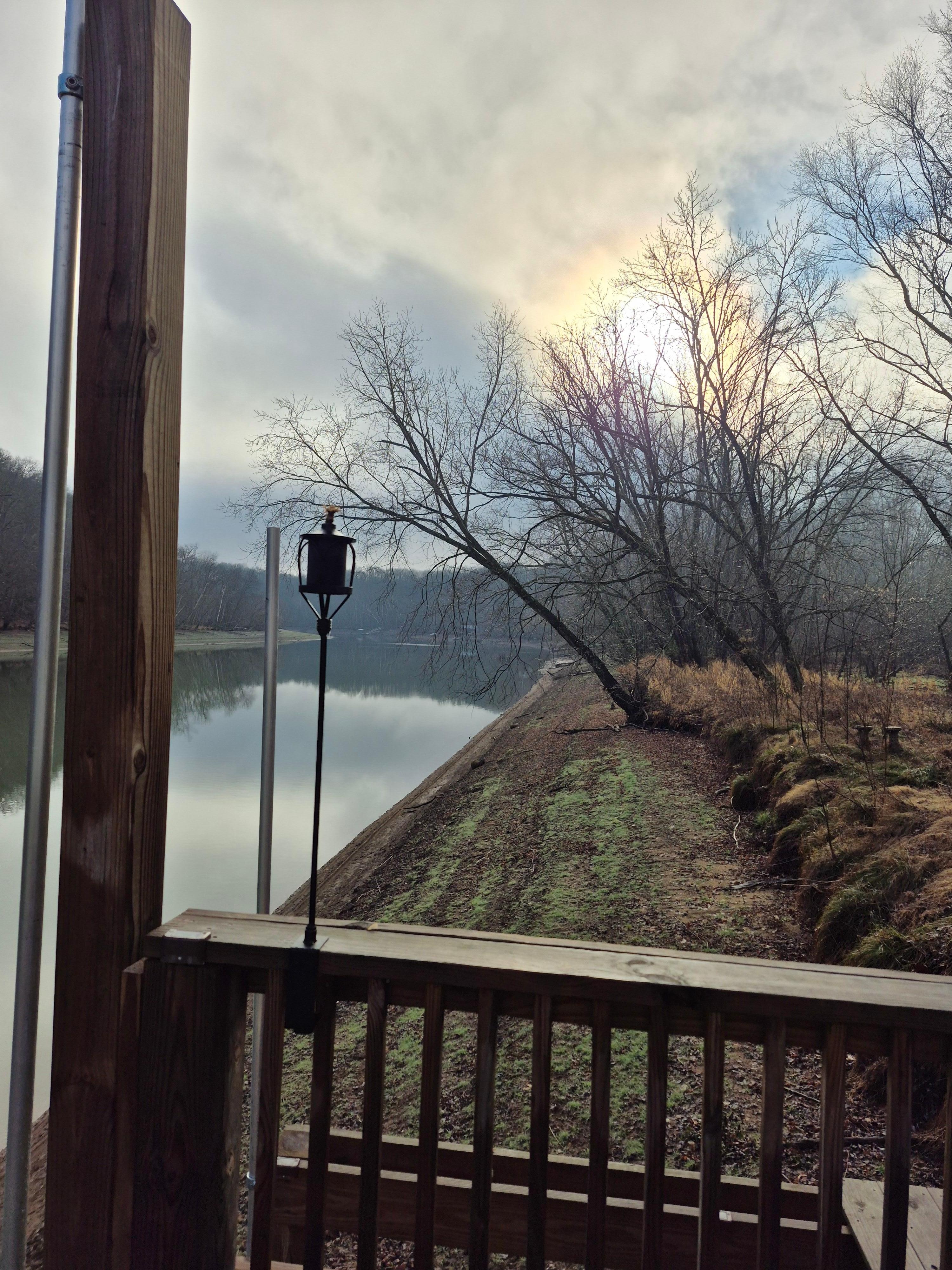 It was beautiful, cloudy morning.