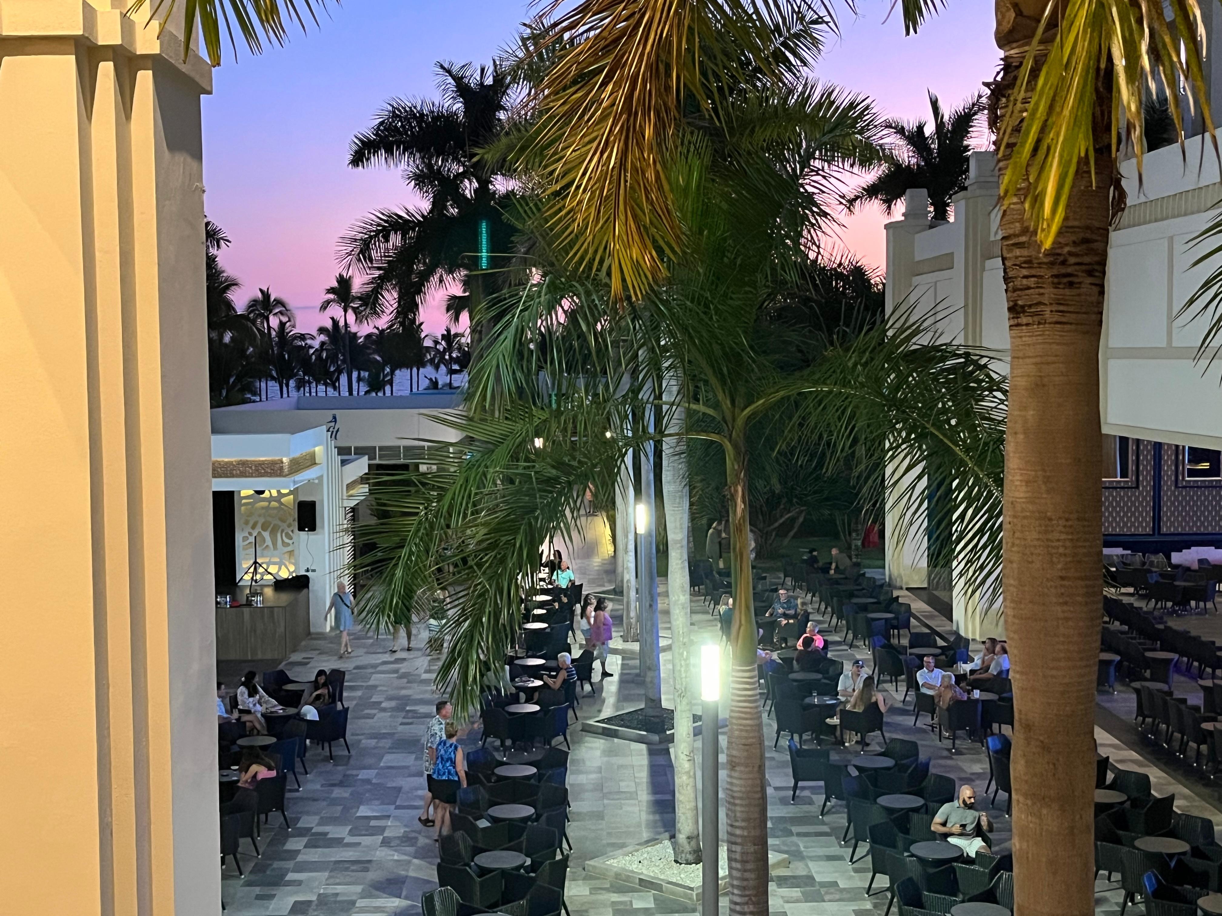 Sunset from the lobby