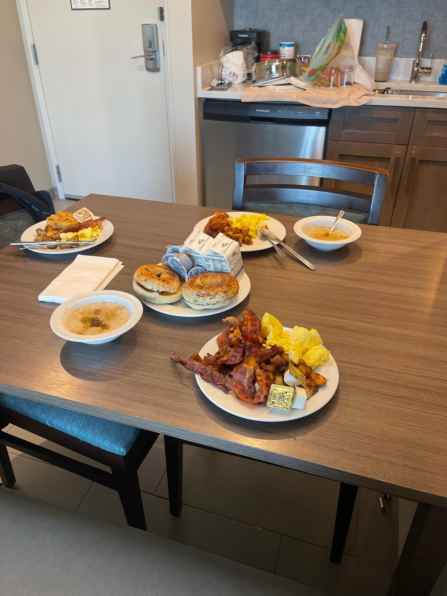 Took back to the room