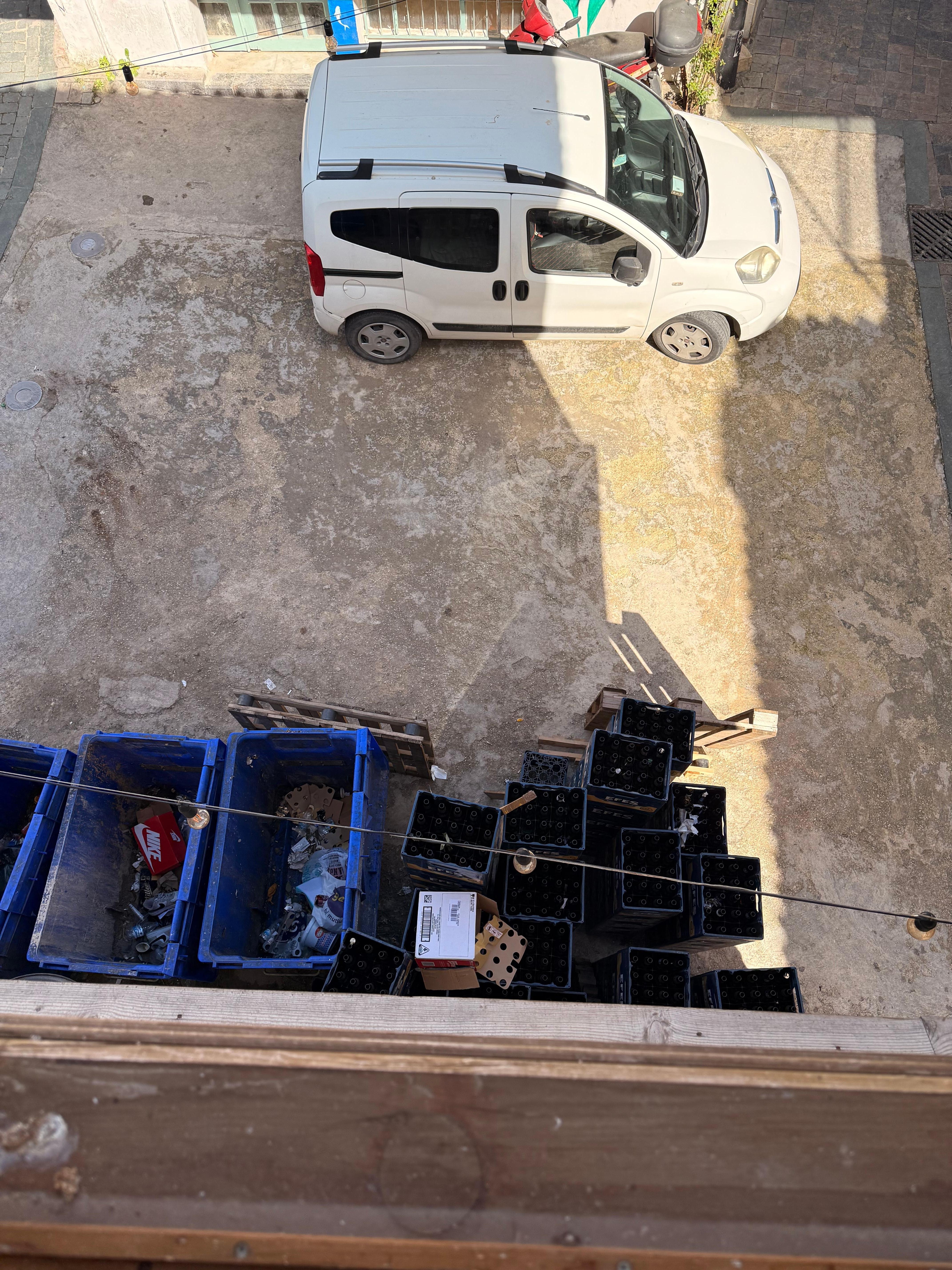 Bottles clanking all night. Very noisy