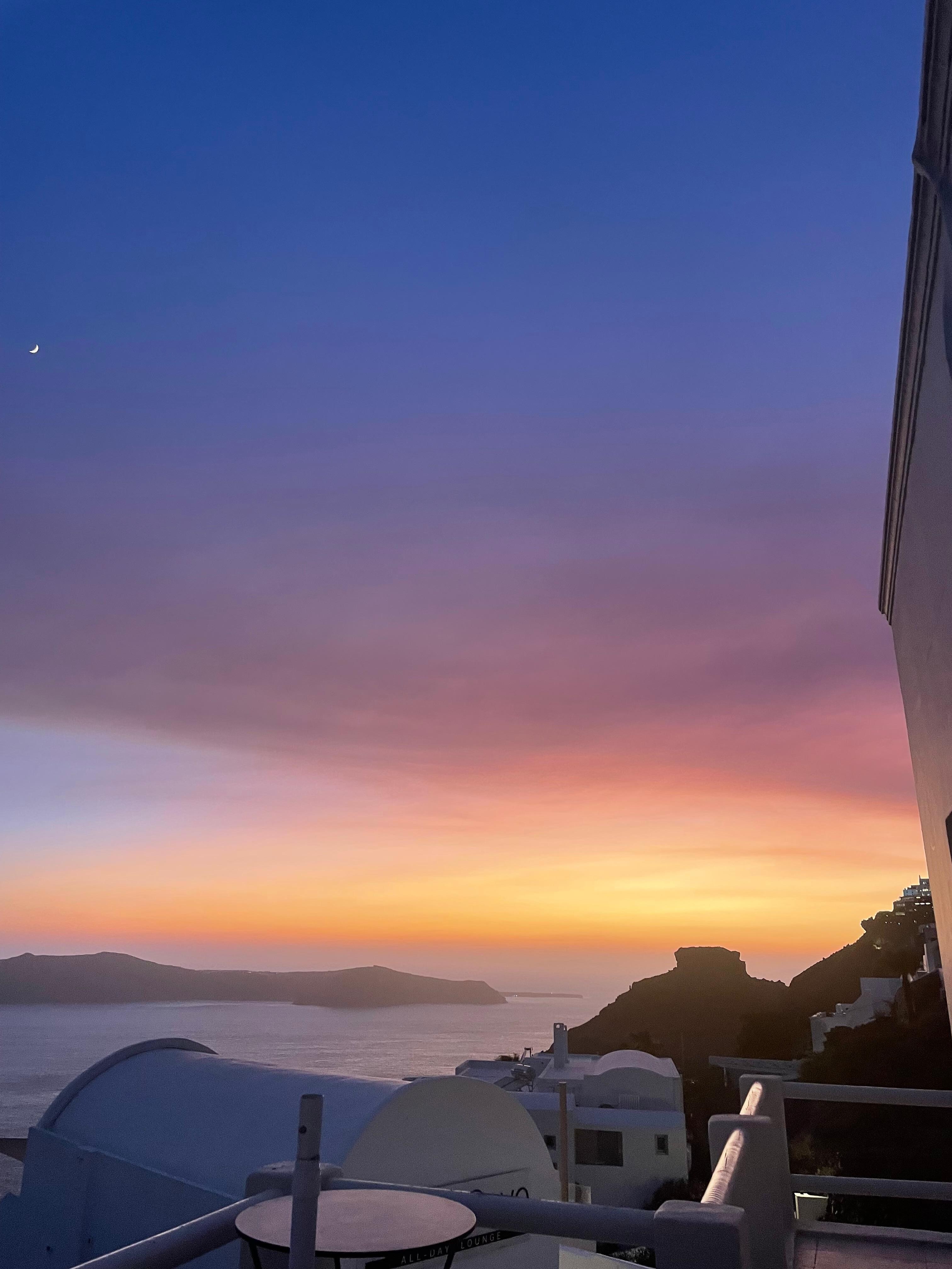 Sunset views from suite 