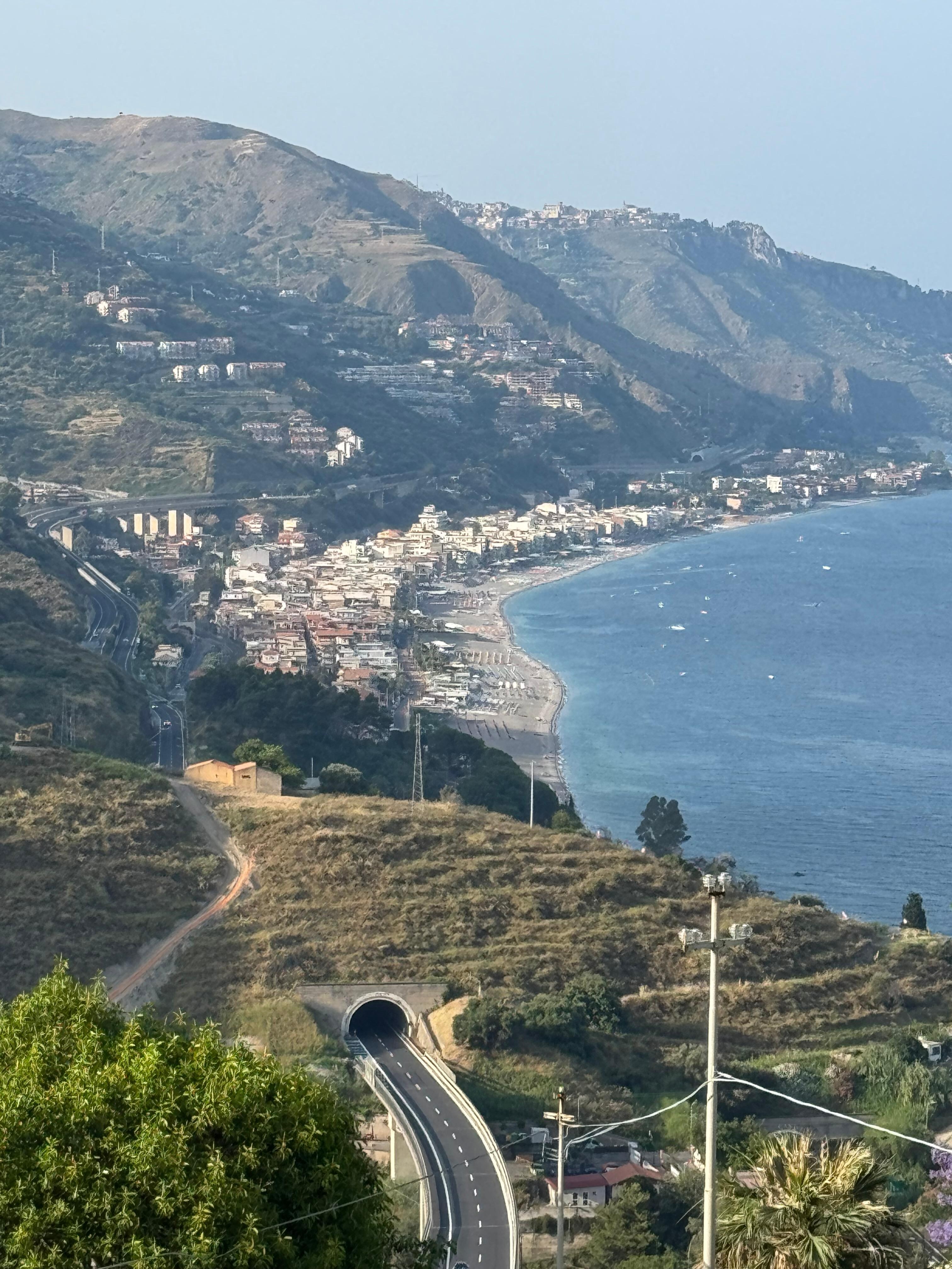 view from the balcony. 