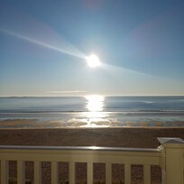 The view from the condo's balcony.